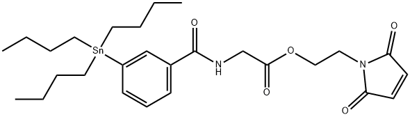 말레이미도에틸3-(트리-n-부틸스타닐)히푸레이트 구조식 이미지