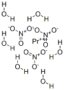 Praseodymium(III) nitrate hexahydrate 구조식 이미지