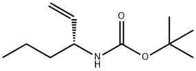 카르밤산,(1-에테닐부틸)-,1,1-디메틸에틸에스테르,(R)-(9CI) 구조식 이미지