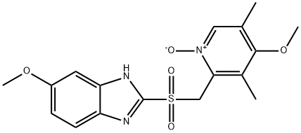 Omeprazole Sulfone N-Oxide 구조식 이미지