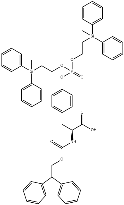 FMOC-TYR(PO3(MDPSE)2)-OH 구조식 이미지