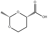 (3S)-1,3-DIOXANE-2-METHYL-4-CARBOXYLIC ACID Structure