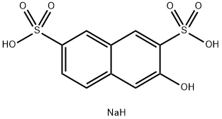 3-hydroxynaphthalene-2,7-disulphonic acid, sodium salt  Structure