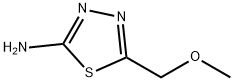 5-(메톡시메틸)-1,3,4-티아디아졸-2-아민(염분데이터:무료) 구조식 이미지