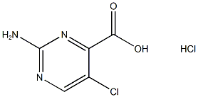 2-Amino-5-chloropyrimidine-4-carboxylic acid hydrochloride Structure