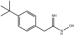 BENZENEETHANIMIDAMIDE,4-(1,1-DIMETHYLETHYL)-N-HYDROXY- Structure