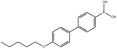 [4'-(pentyloxy)[1,1'-biphenyl]-4-yl]boronic acid 구조식 이미지
