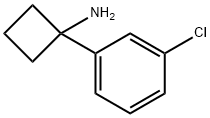 1-(3-CHLOROPHENYL)CYCLOBUTANAMINE Structure