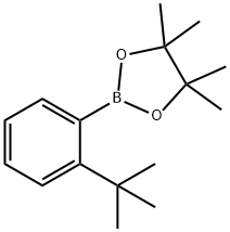 1,3,2-Dioxaborolane, 2-[2-(1,1-dimethylethyl)phenyl]-4,4,5,5-tetramethyl- Structure