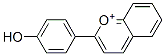 2-(4-Hydroxyphenyl)-1-benzopyrylium Structure