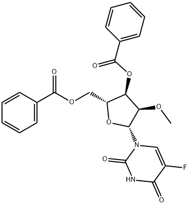 3',5'-DI-O-BENZOYL-5-FLUORO-2'-O-메틸루리딘 구조식 이미지