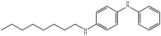 N-옥틸-N'-페닐-1,4-벤젠디아민 구조식 이미지