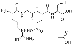 ARG-GLY-GLU-SER ACETATE SALT Structure