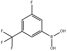 3-FLUORO-5-(TRIFLUOROMETHYL)BENZENE BORONIC ACID 구조식 이미지