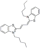 3,3'-dipentylthiacarbocyanine Structure