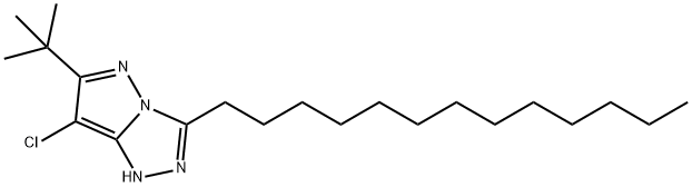 6-tert.-Butyl-7-chlor-3-tridecyl-1-H-pyrazol[5,1-c]-[1,2,4-triazol 구조식 이미지