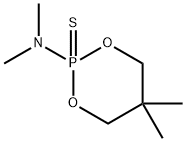 2-(Dimethylamino)-5,5-dimethyl-1,3,2-dioxaphosphorinane 2-sulfide Structure