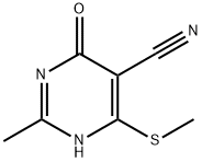 5-CYANO-2-METHYL-6-(METHYLTHIO)PYRIMIDIN-4(3H)-ONE Structure