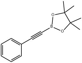 4,4,5,5-테트라메틸-2-(페닐에티닐)-1,3,2-디옥사보롤란 구조식 이미지