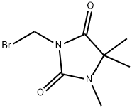 3-BROMOMETHYL-1,5,5TRIMETHYL-IMIDAZOLIDINE-2,4-DIONE 구조식 이미지