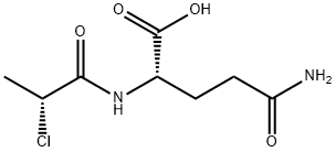 (S)-2-((R)-2-CHLOROPROPANAMIDO)-4-CARBAMOYLBUTANOIC ACID Structure