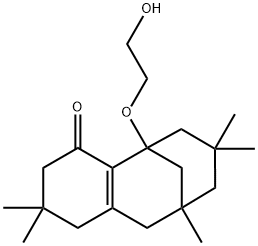 2,3,5,6,7,8,9,10-Octahydro-5-(2-hydroxyethoxy)-2,2,7,7,9-pentamethyl-5,9-methanobenzocycloocten-4(1H)-one Structure