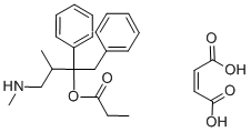 1,2-DIPHENYL-3-METHYL-4-[METHYLAMINO]-2-BUTYL PROPIONATE MALEATE SALT Structure