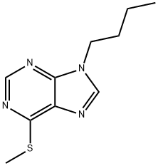 9-Butyl-6-(methylthio)-9H-purine Structure