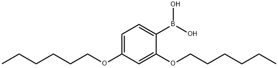 2,4-Dihexyloxybenzeneboronic acid Structure
