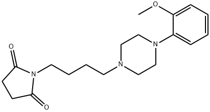 1-(2-METHOXYPHENYL)-4-(4-SUCCINIMIDOBUTYL)PIPERAZINE DIHYDROCHLORIDE Structure