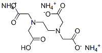 triammonium hydrogen ethylenediaminetetraacetate Structure