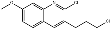 2-CHLORO-3-(3-CHLOROPROPYL)-7-METHOXYQUINOLINE Structure