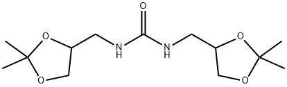 1,3-BIS[(2,2-DIMETHYL-1,3-DIOXOLAN-4-YL)METHYL]UREA Structure