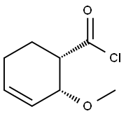 3-Cyclohexene-1-carbonyl chloride, 2-methoxy-, (1S-cis)- (9CI) Structure