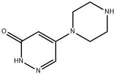 3(2H)-Pyridazinone,5-(1-piperazinyl)-(9CI) 구조식 이미지