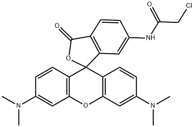 6-Chloroacetamidotetramethylrhodamine Structure