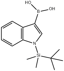 1-(TERT-BUTYLDIMETHYLSILYL)-1H-INDOLE-3-BORONIC ACID Structure