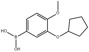 3-CYCLOPENTYLOXY-4-METHOXYBENZENEBORONIC ACID Structure