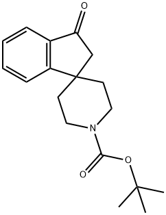 N-BOC-1-[4-SPIRO-피페리딘]-3-인다논 구조식 이미지