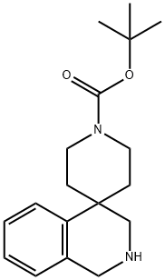 TERT-BUTYL 2,3-DIHYDRO-1H-SPIRO[ISOQUINOLINE-4,4'-PIPERIDINE]-1'-CARBOXYLATE 구조식 이미지