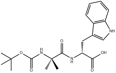 D-Tryptophan, N-[N-[(1,1-dimethylethoxy)carbonyl]-2-methylalanyl]- 구조식 이미지