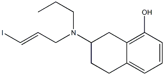 (RS)-TRANS-8-HYDROXY-2-[N-N-PROPYL-N-(3'-IODO-2'-PROPENYL)AMINO]TETRALIN OXALATE Structure