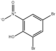 2,4-디브로모-6-니트로페놀 구조식 이미지