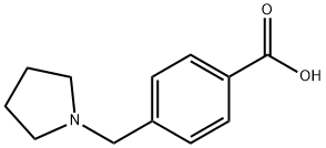 4-(피롤리딘-1-일메틸)벤조산 구조식 이미지