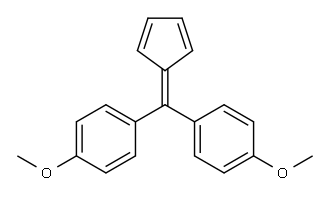 6,6-Bis(p-methoxyphenyl)fulvene Structure