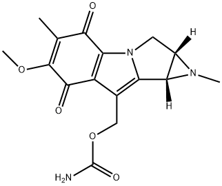 8-(Aminocarbonyloxymethyl)-1,1a,2,8b-tetrahydro-6-methoxy-1,5-dimethylazirino[2',3':3,4]pyrrolo[1,2-a]indole-4,7-dione Structure