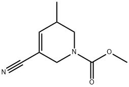 1(2H)-피리딘카르복실산,5-시아노-3,6-디하이드로-3-메틸-,메틸에스테르 구조식 이미지