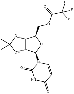 2'-O,3'-O-이소프로필리덴누리딘5'-(트리플루오로아세테이트) 구조식 이미지