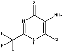 5-amino-6-chloro-2-(trifluoromethyl)-1H-pyrimidine-4-thione Structure