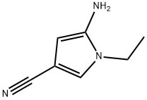 1H-Pyrrole-3-carbonitrile,5-amino-1-ethyl-(9CI) 구조식 이미지